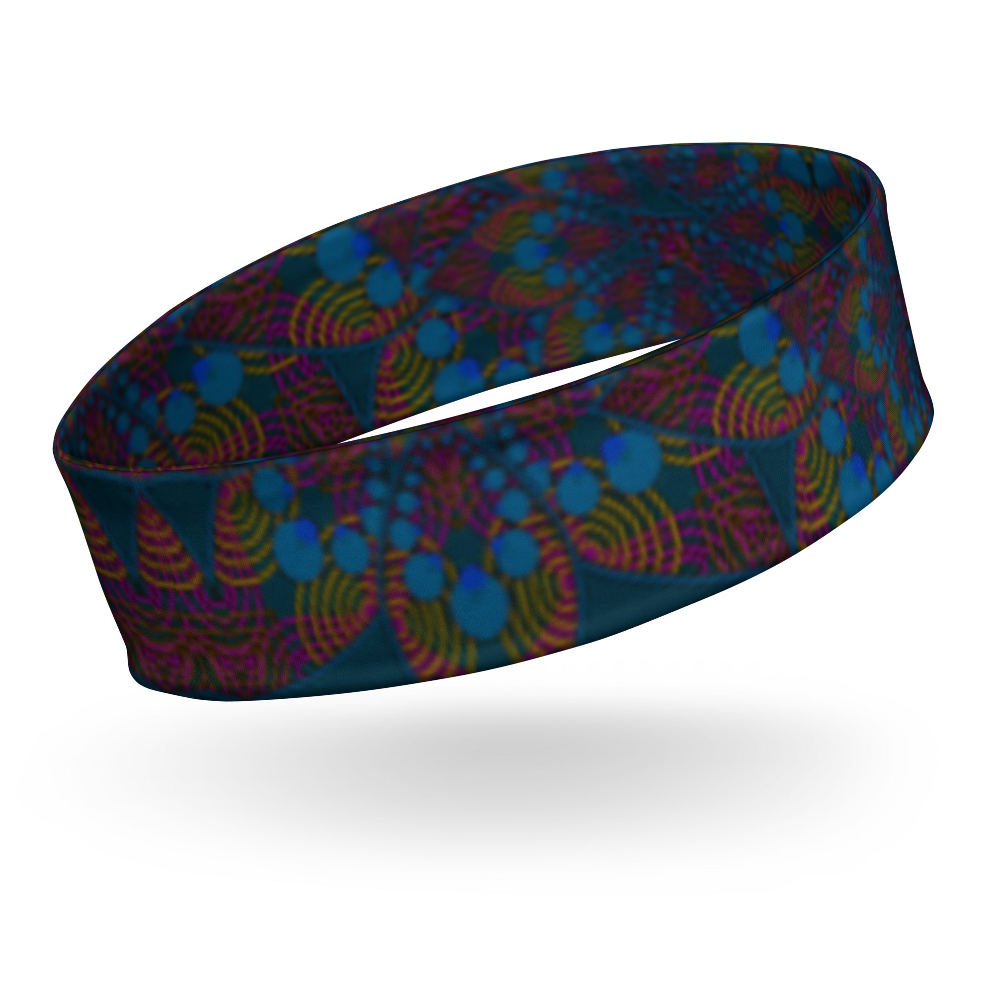 Blue flower pattern Headband